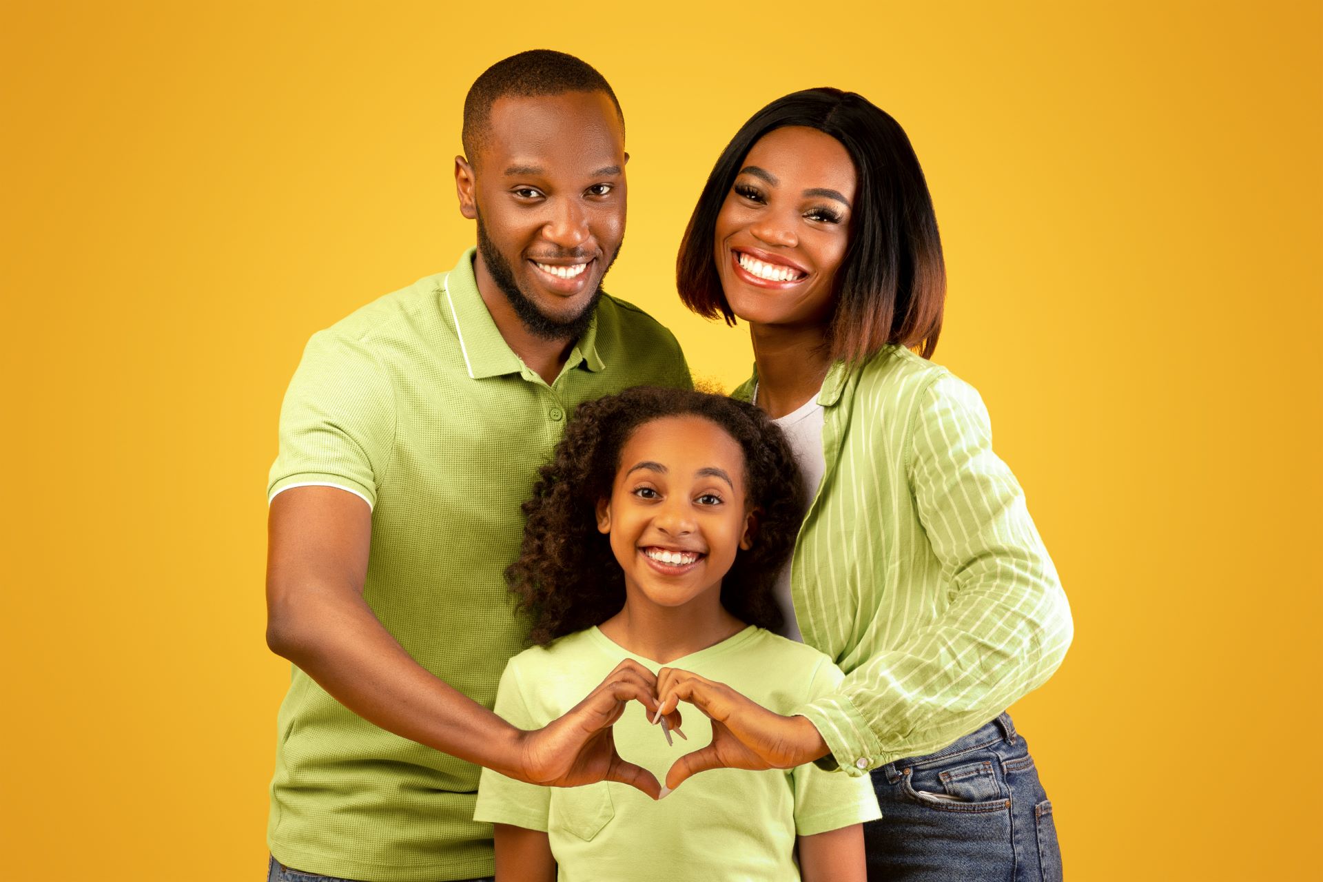 vecteezy happy loving family black parents holding hands in heart 55165739